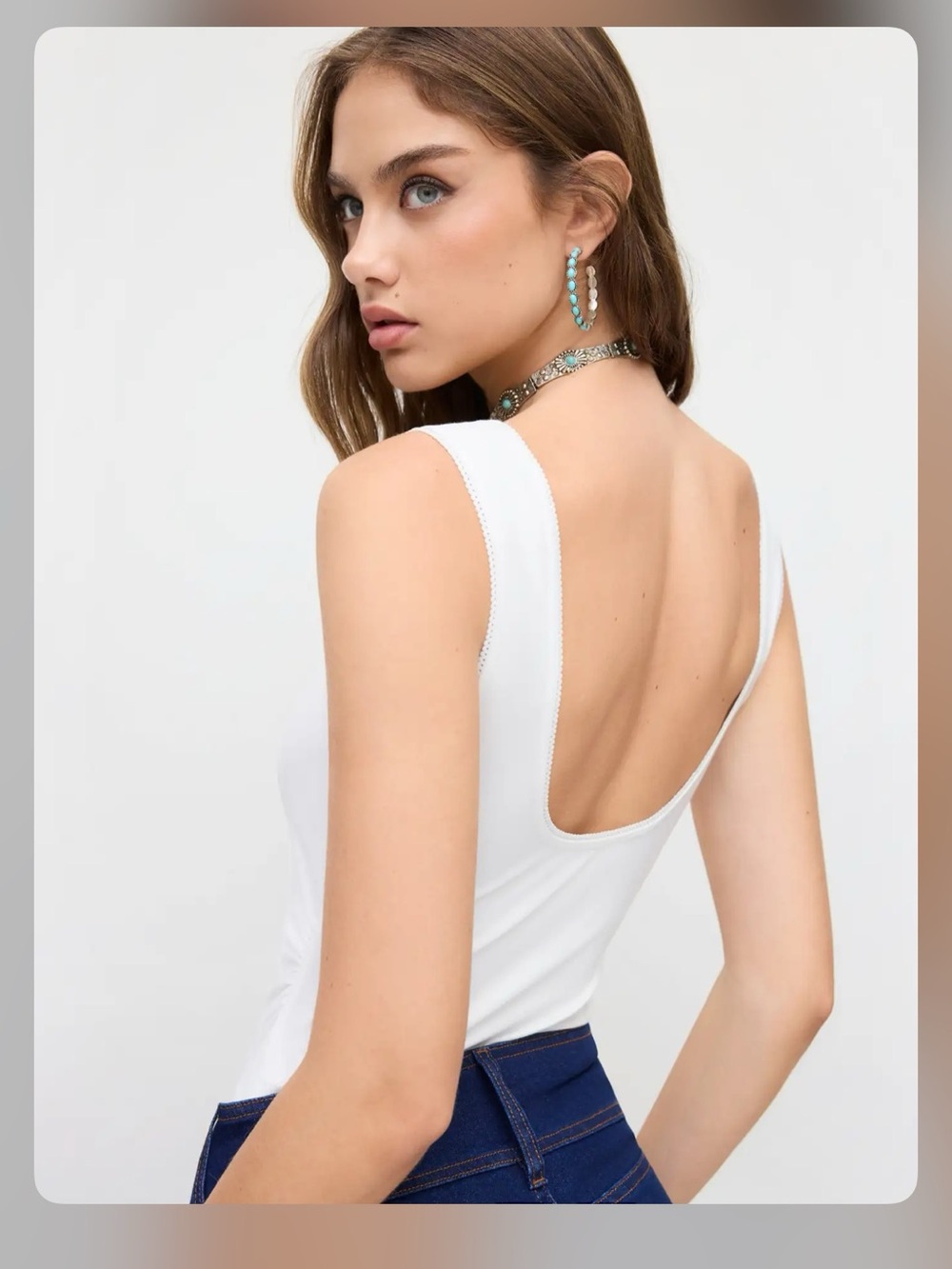 Cider SCOOP NECKLINE RUCHED BACKLESS BODYSUIT M WC16-16